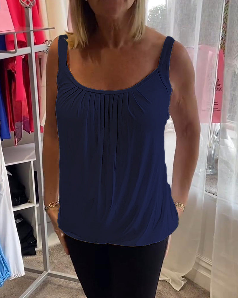 Robin™ | Summer Sleeveless Top with Round Neck