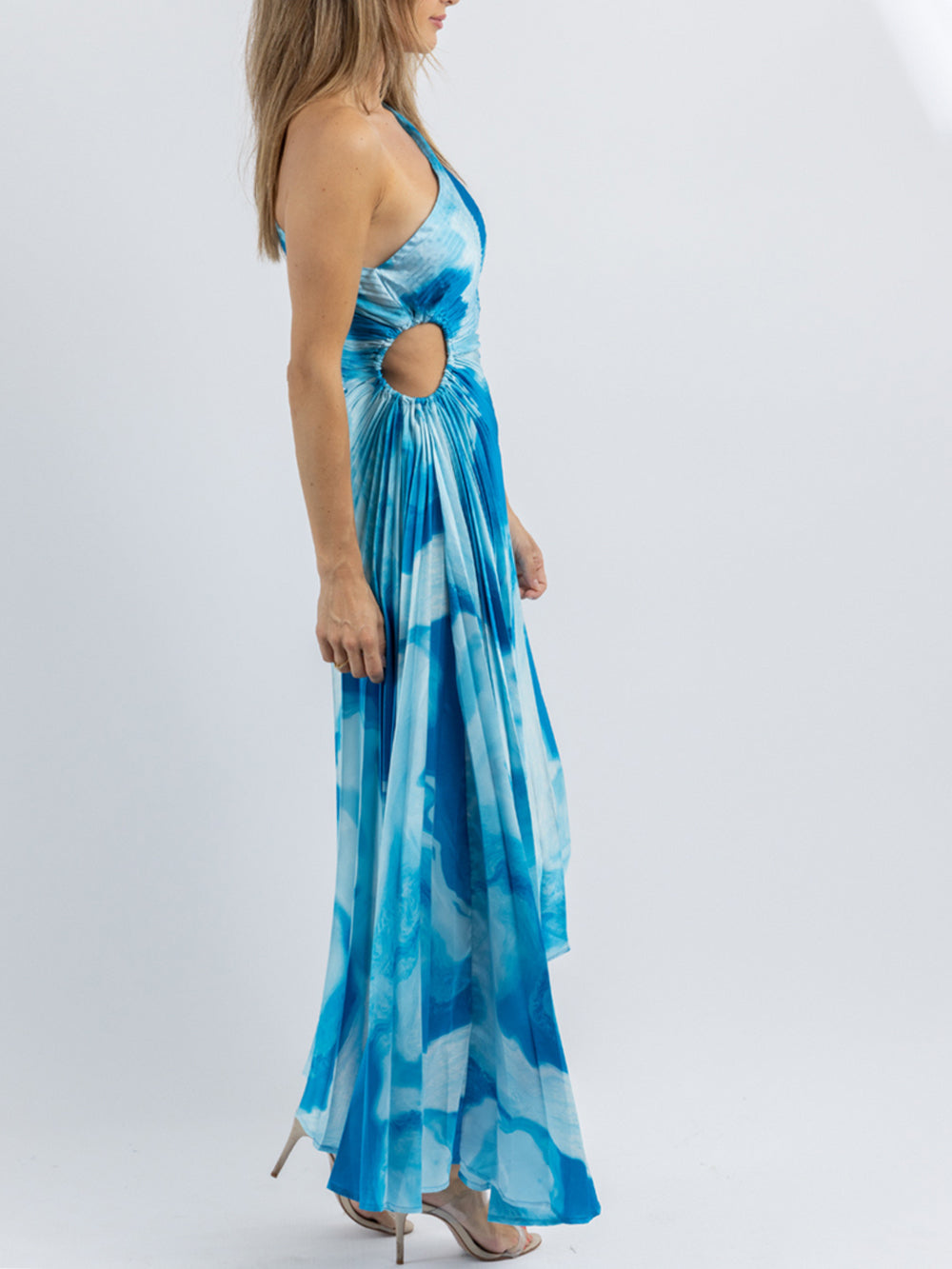 Midikleid Surfblau