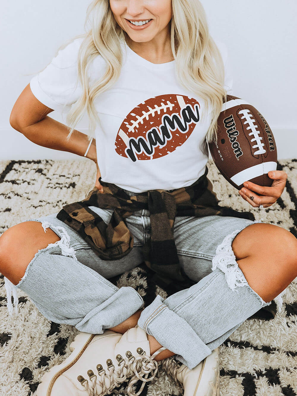 Mama-Fußball-T-Shirt