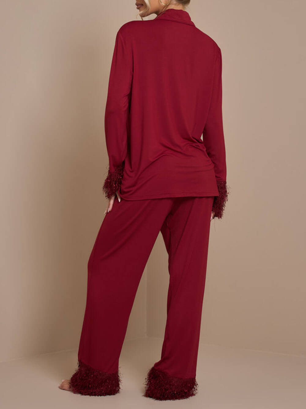 Pyjama-Set mit Pompons und Patchwork
