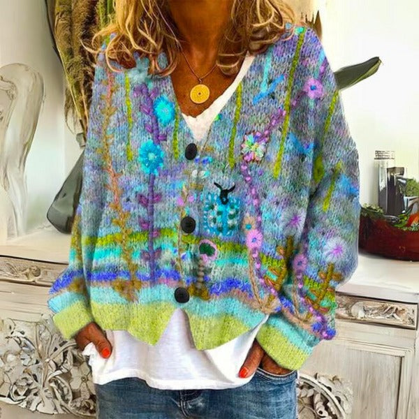 Pullover mit Blumenmuster