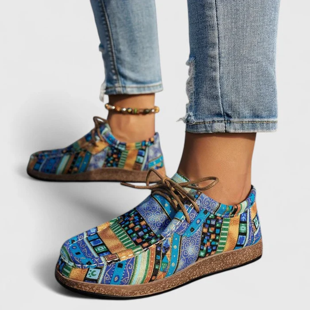 DAKOTA | Boho Lace-Up Sneakers for Artistic Everyday Style