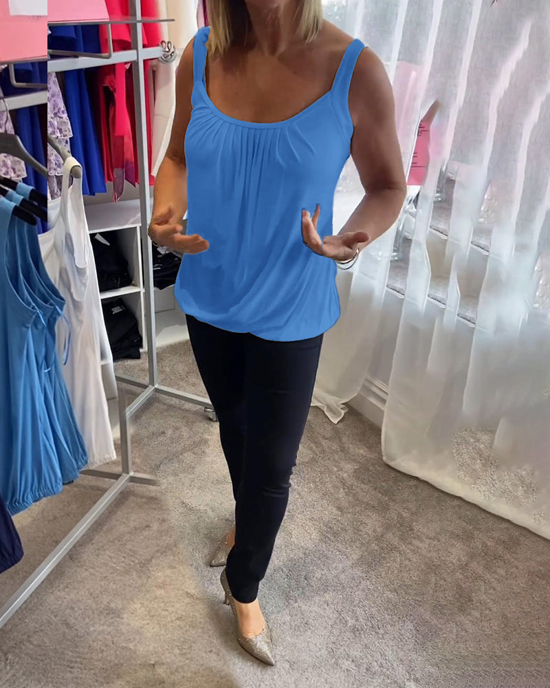 Robin™ | Summer Sleeveless Top with Round Neck