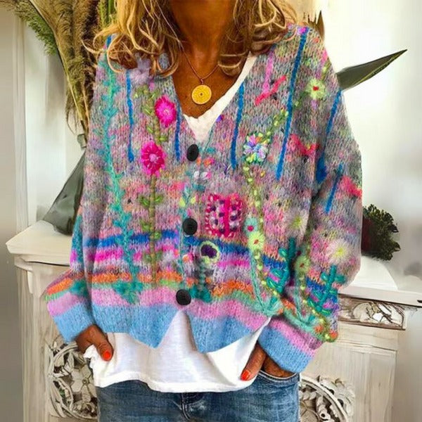 Pullover mit Blumenmuster
