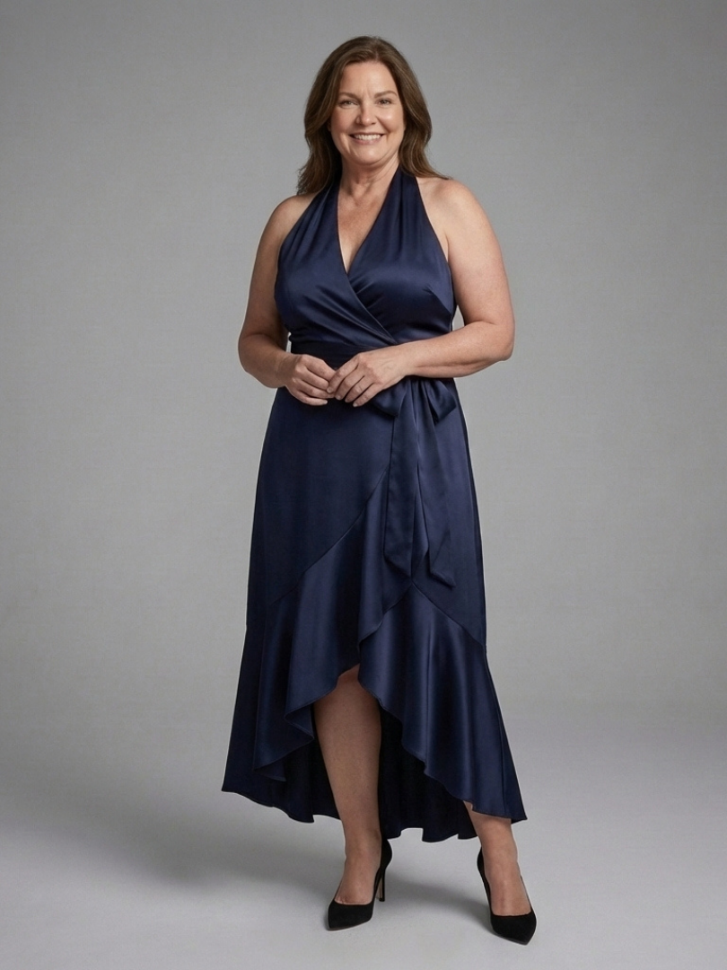 Briony | High-Low Dress with Neck Straps