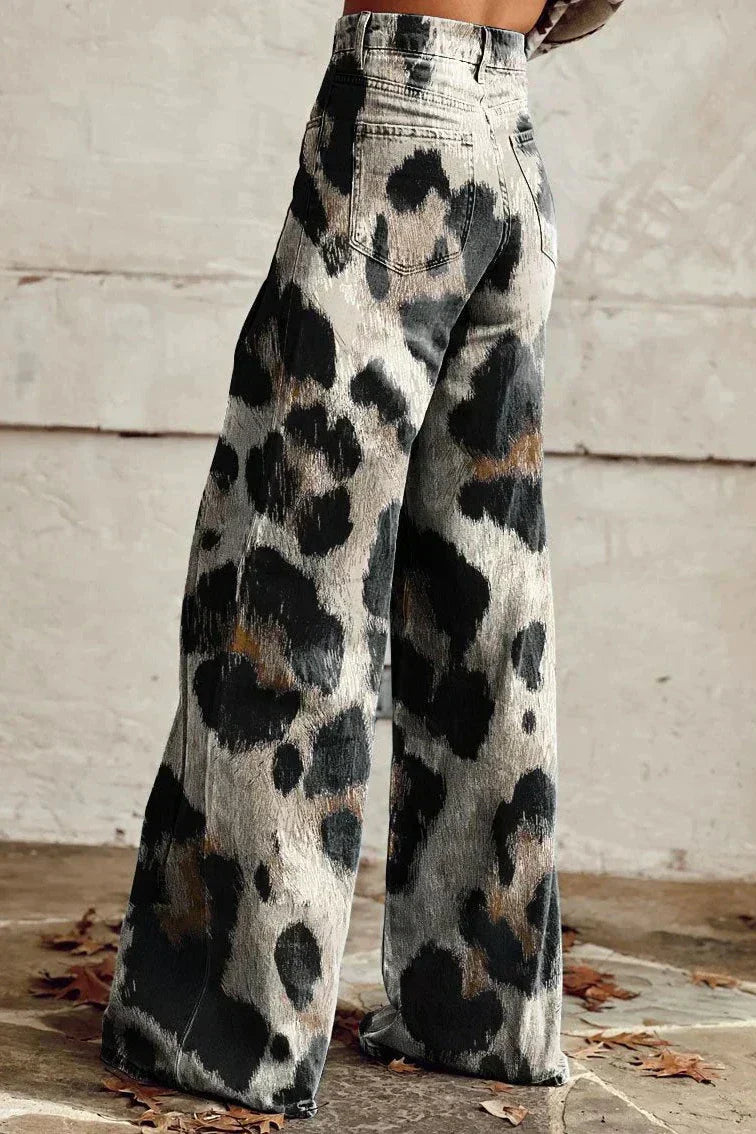 Cheetah | Boho Vintage Pants with Chic Print