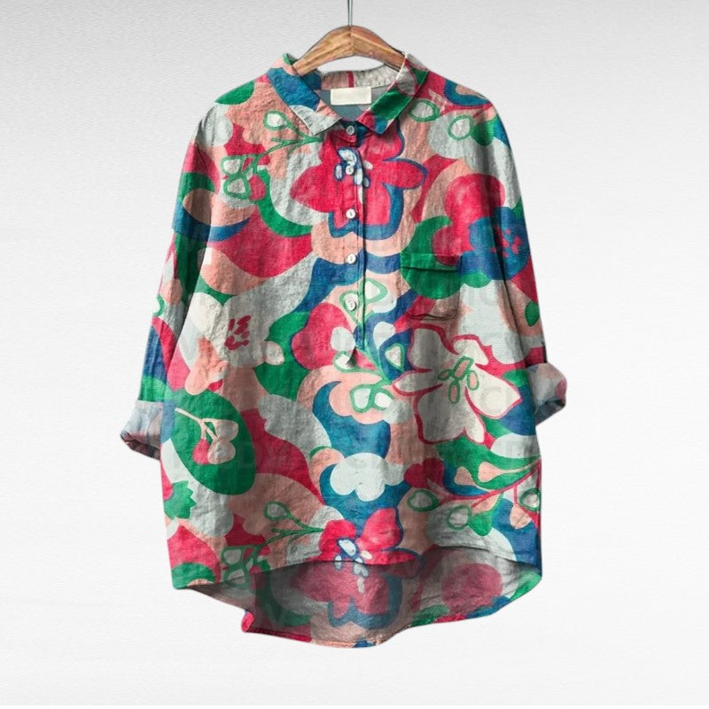 Esmee™ | Artistic Floral Blouse