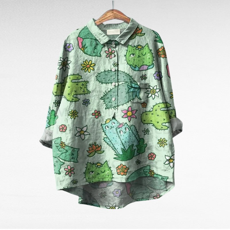 Esmee™ | Artistic Floral Blouse