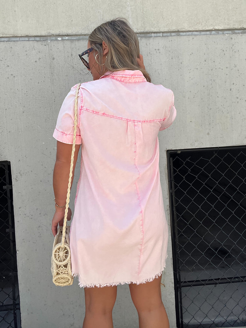Kleid Hemdbluse Tencel Happy Ends Rosa