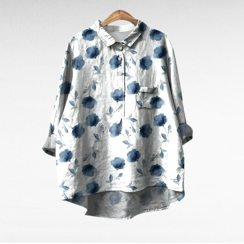 Solene™ | Elegant Floral Blouse