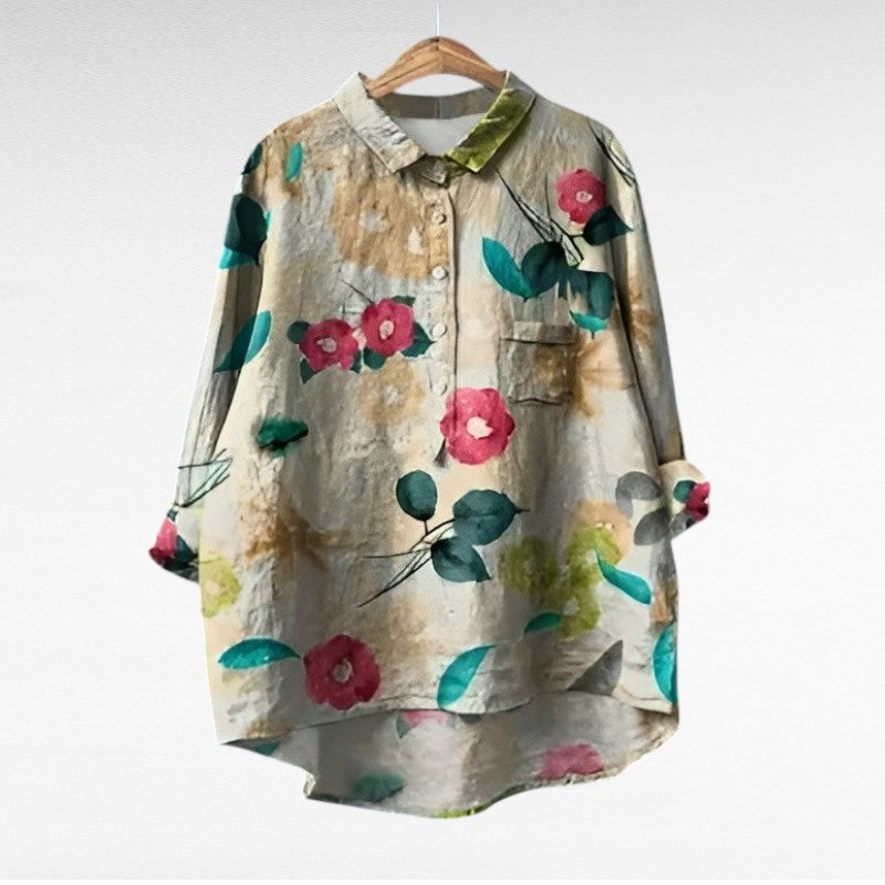 Solene™ | Elegant Floral Blouse