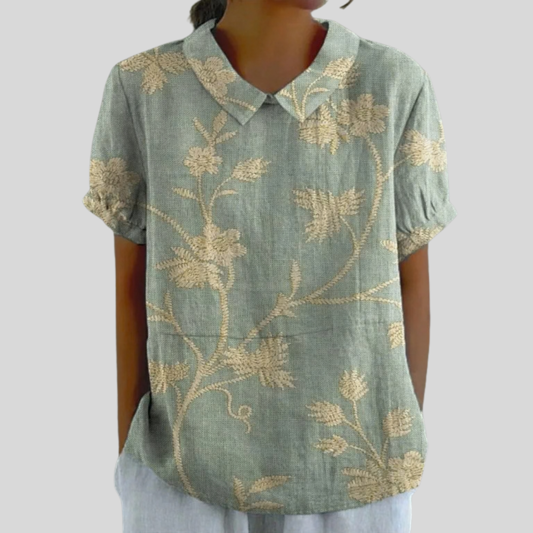 Celestine™ | Blouse with Floral Embroidery