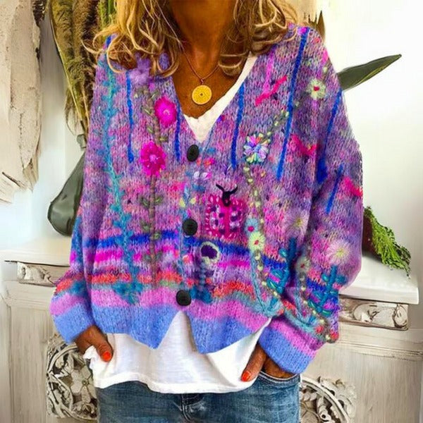 Pullover mit Blumenmuster