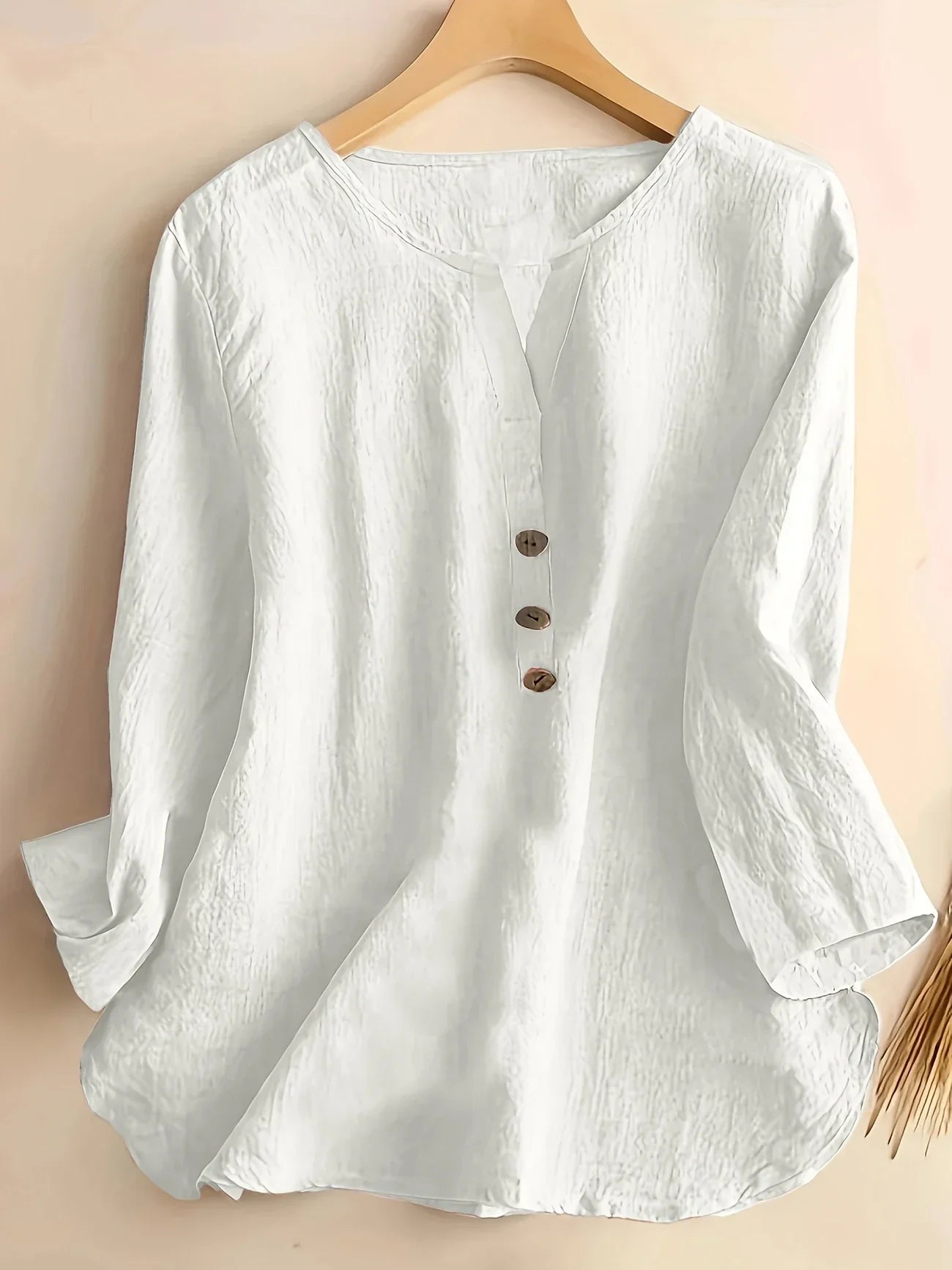 Solenya™ | Cotton-Linen Blouse