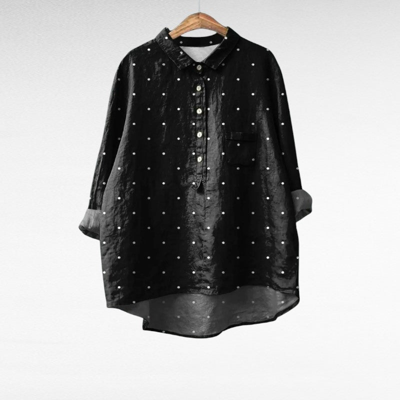 Zoe™ | Elegant Polka Dot Blouse