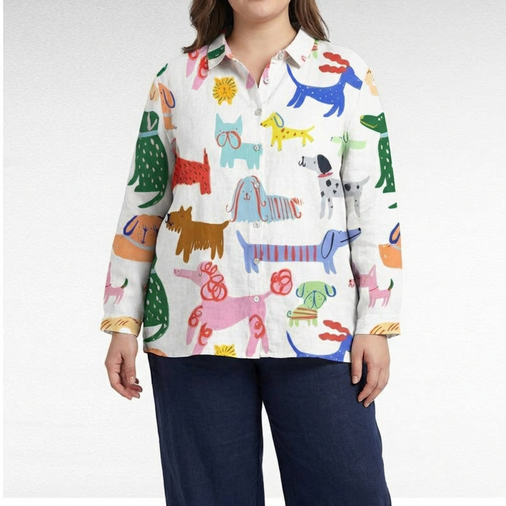 Constance™ | Elegant Linen Summer Blouse