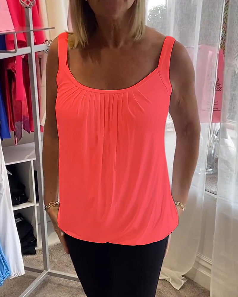 Robin™ | Summer Sleeveless Top with Round Neck