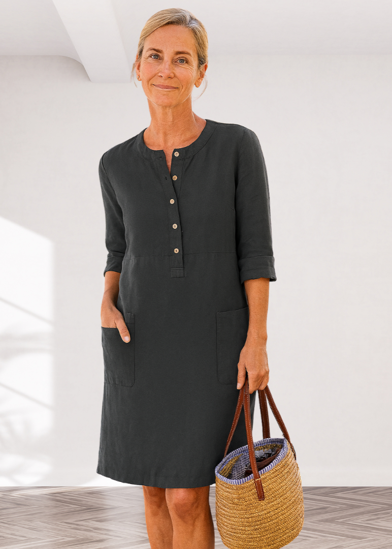 EVI | Casual Women's Dress with Relaxed Fit and Timeless Look for Every Day