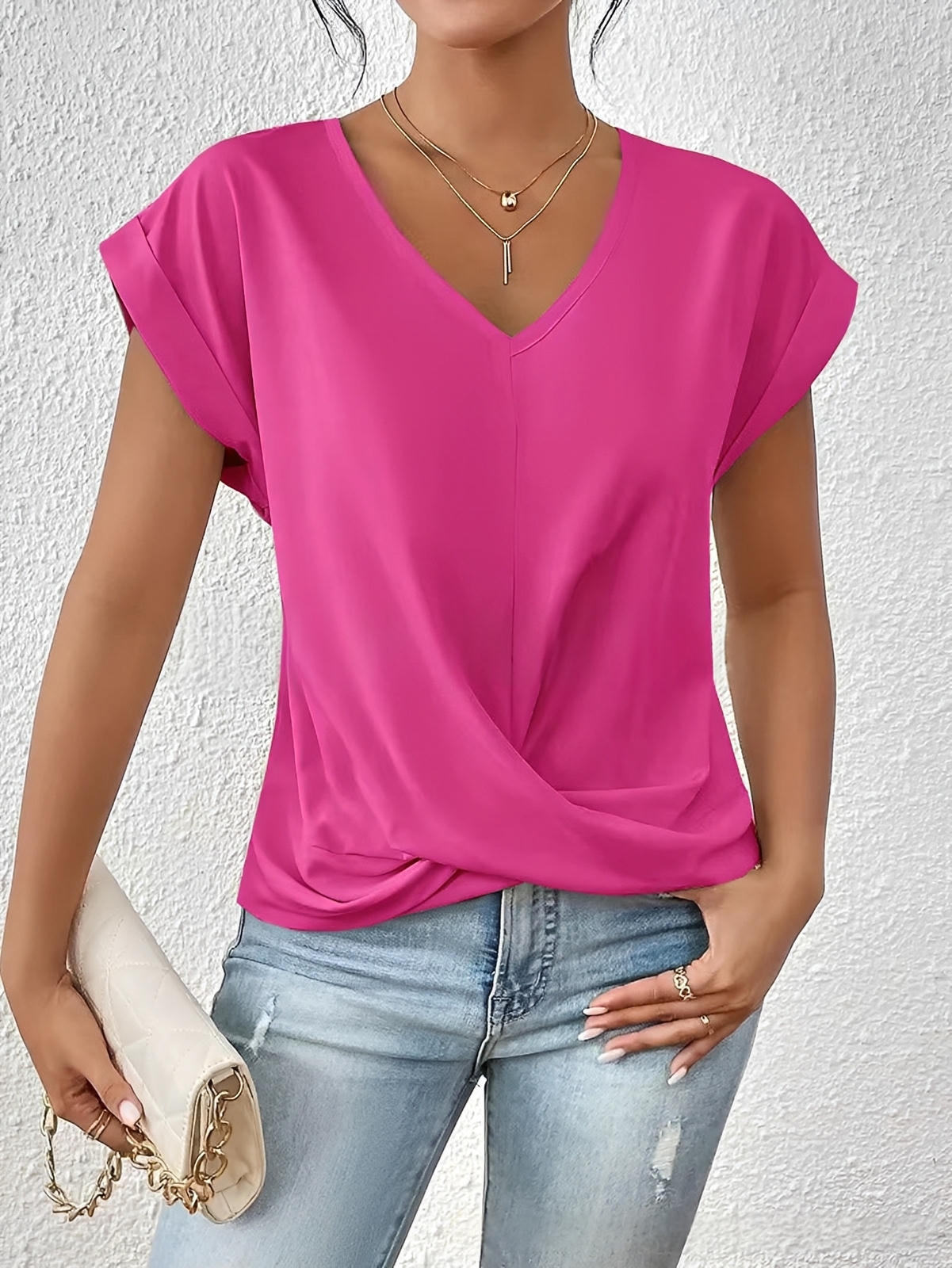 Gemma™ | Draped Fluid Top
