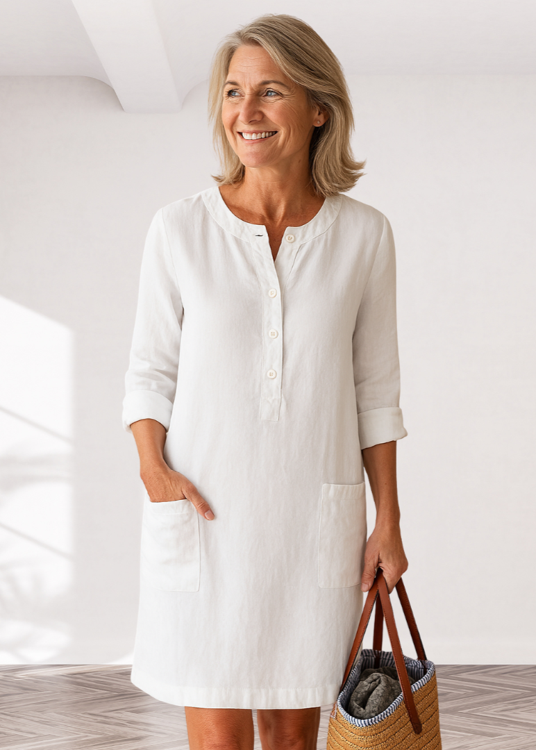 EVI | Casual Women's Dress with Relaxed Fit and Timeless Look for Every Day
