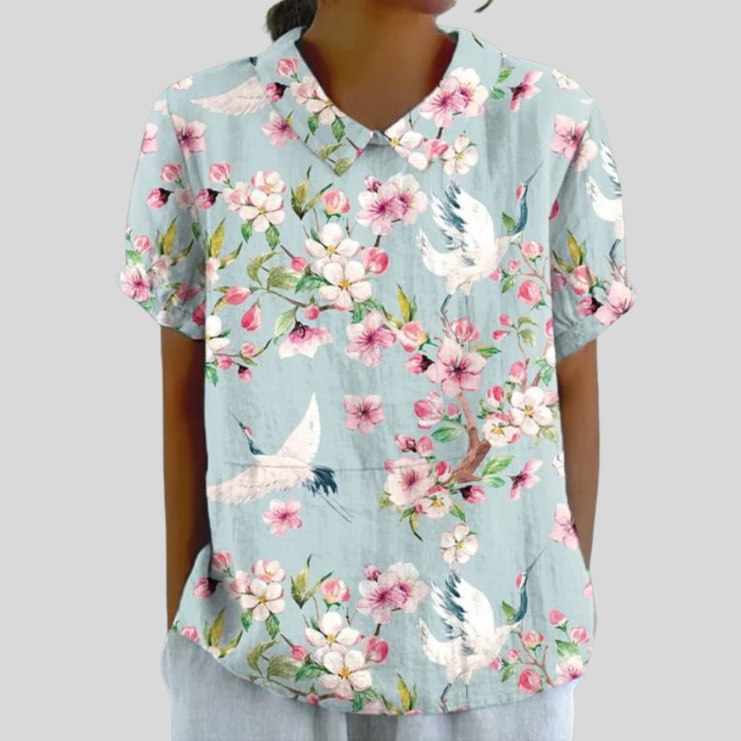 Elina™ | Graceful Floral Blouse