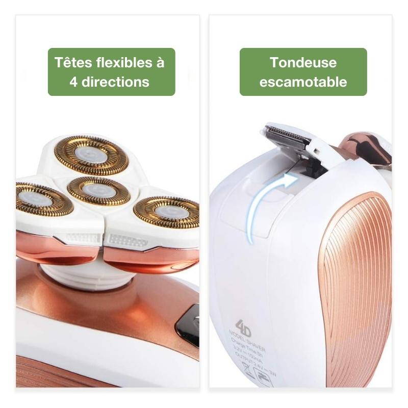 Rasoir sans fil rechargeable et étanche