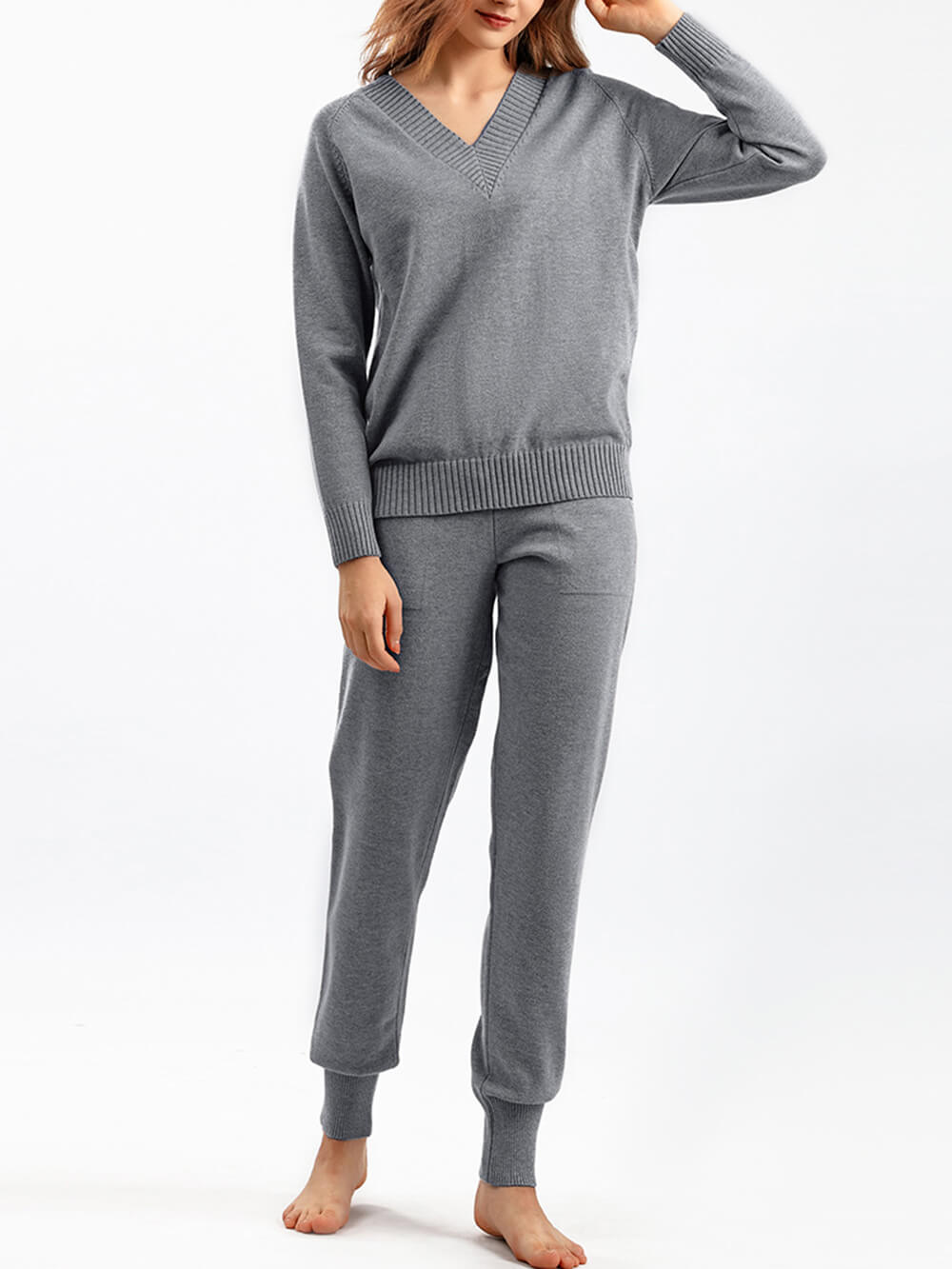 Luxuriöses Set aus Pullover und passender Hose