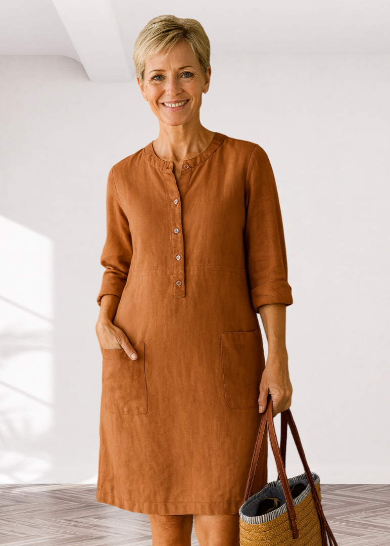 EVI | Casual Women's Dress with Relaxed Fit and Timeless Look for Every Day