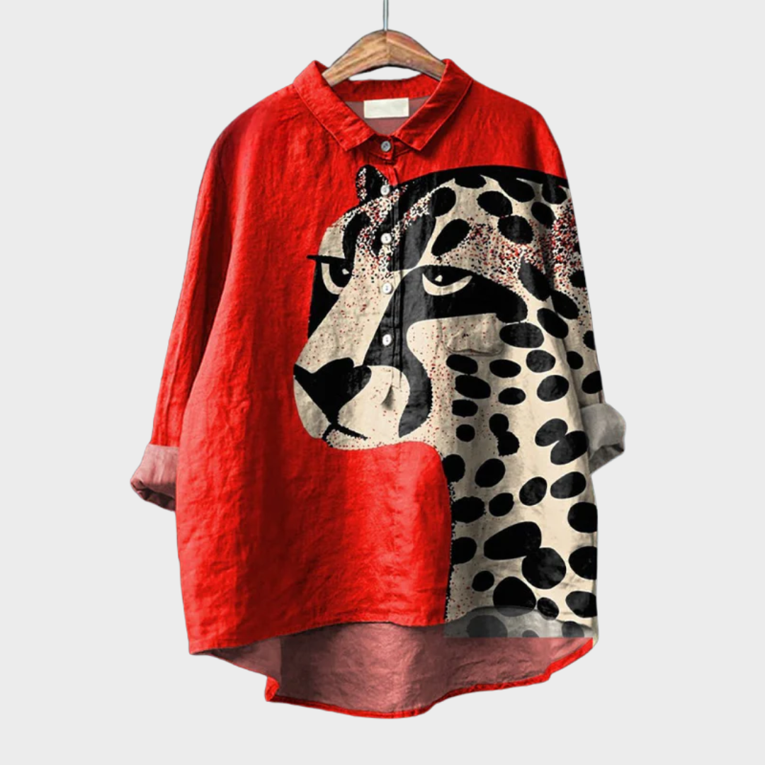 Maeva™ | Bold Feline Blouse