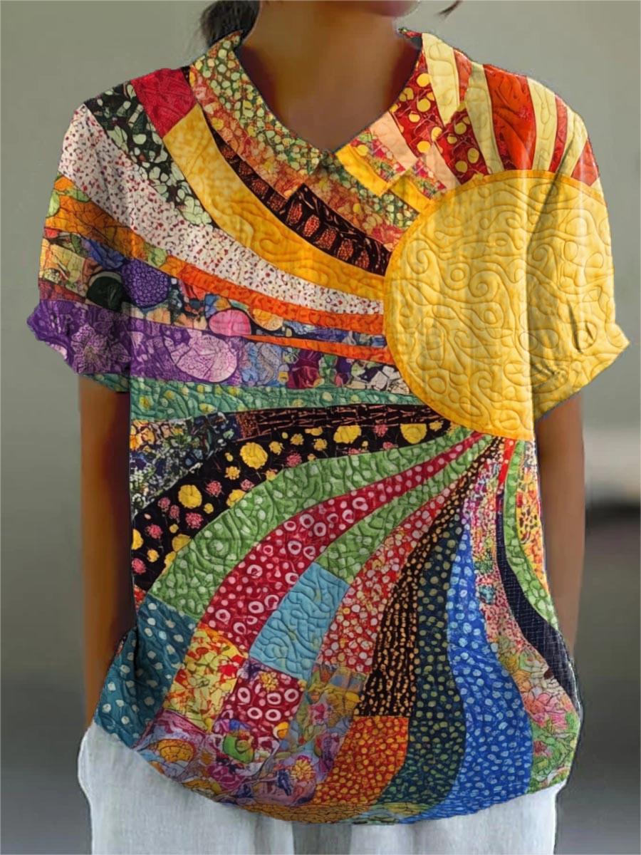Maine™ | Sun Patchwork Shirt