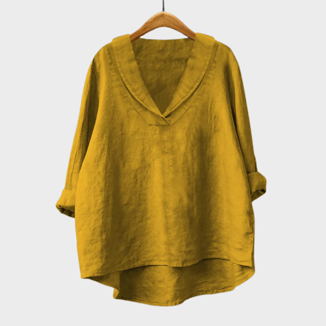 Hortense™ | Fluid V-Neck Blouse