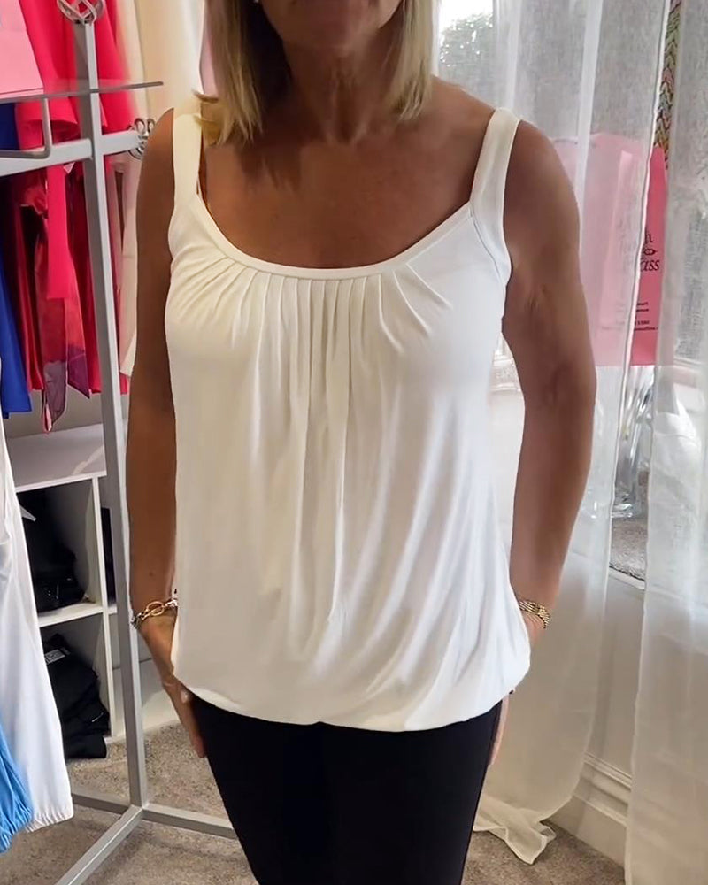 Robin™ | Summer Sleeveless Top with Round Neck