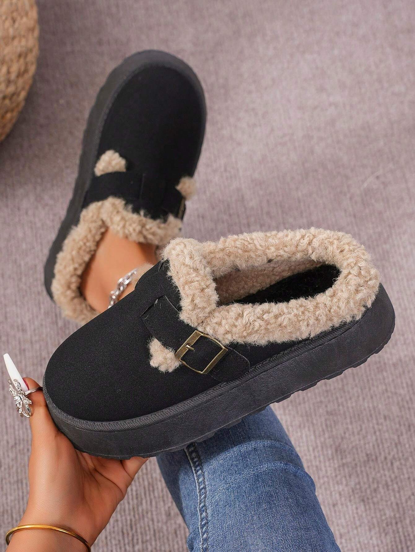 ChBequeme Winter-Hausschuhe mit flauschigem Futter LadiVania™
