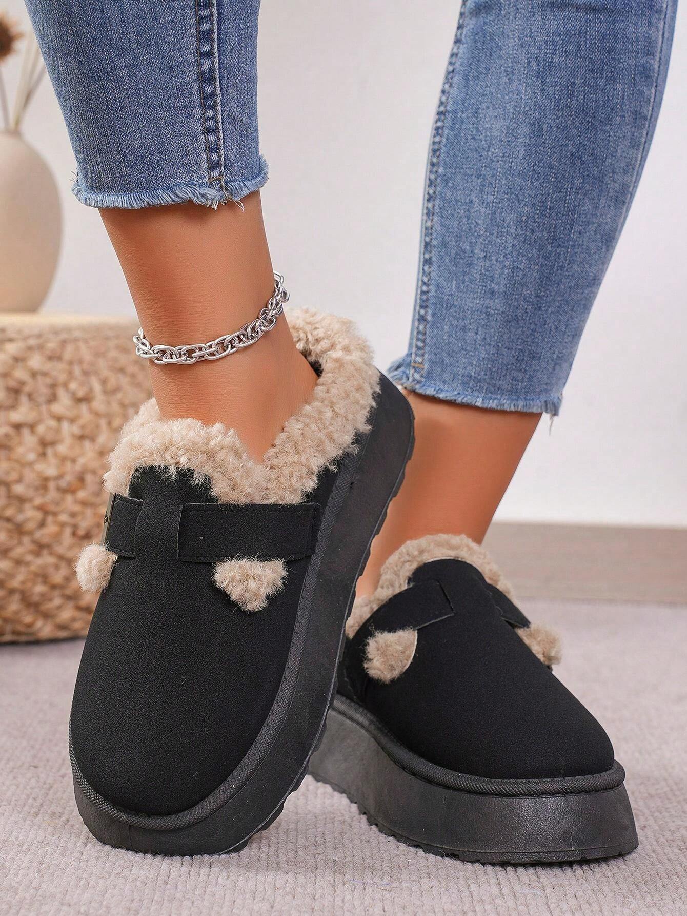ChBequeme Winter-Hausschuhe mit flauschigem Futter LadiVania™