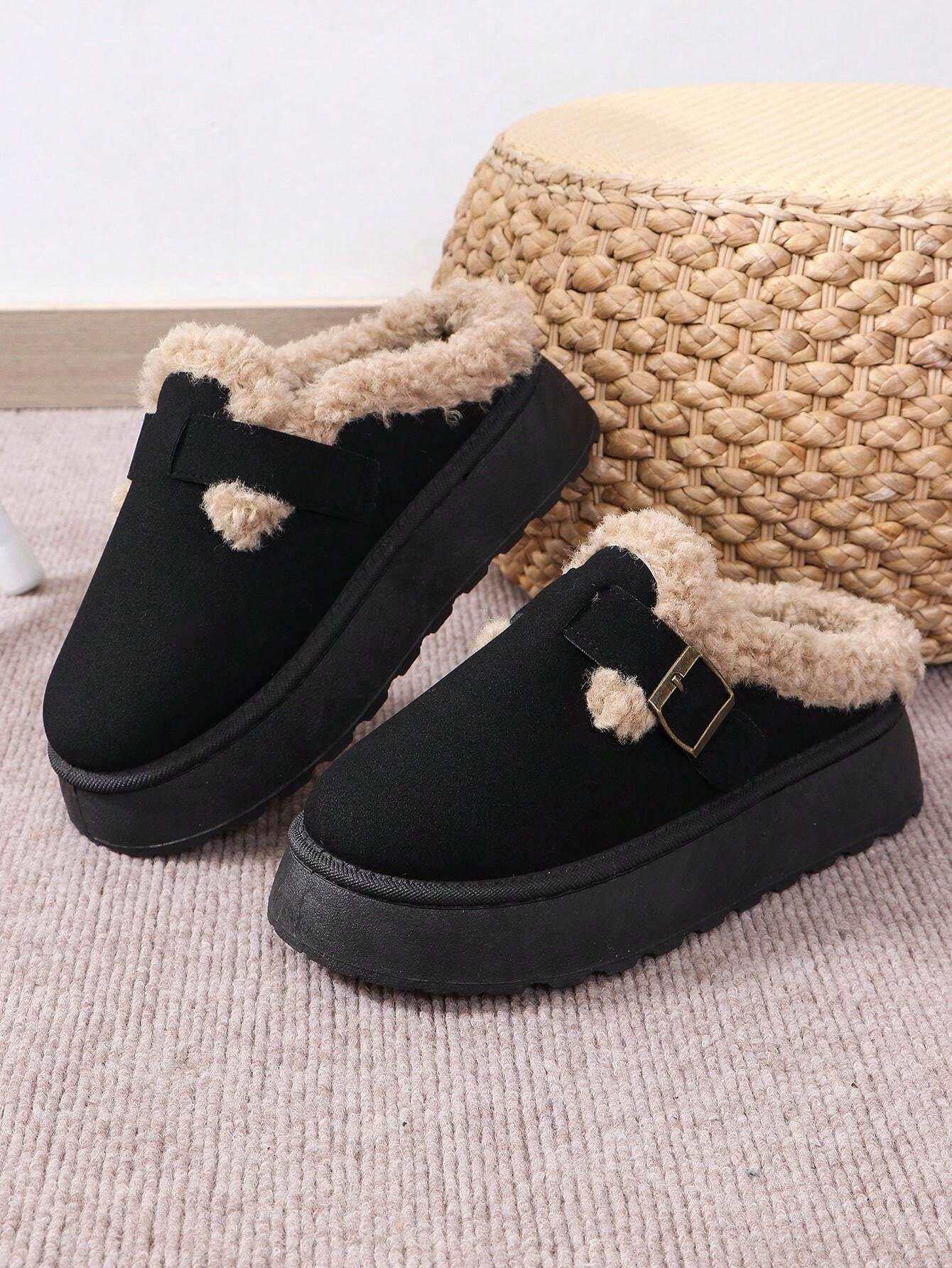 ChBequeme Winter-Hausschuhe mit flauschigem Futter LadiVania™