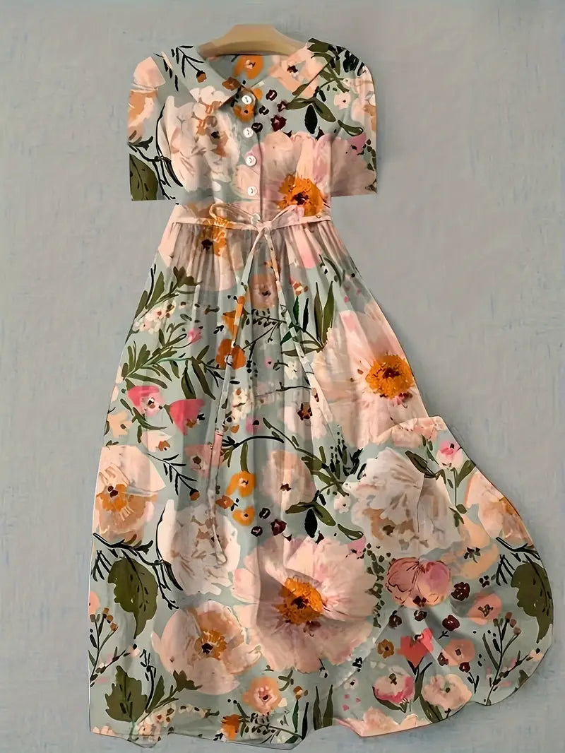 Aurélie | Warm summer floral dress