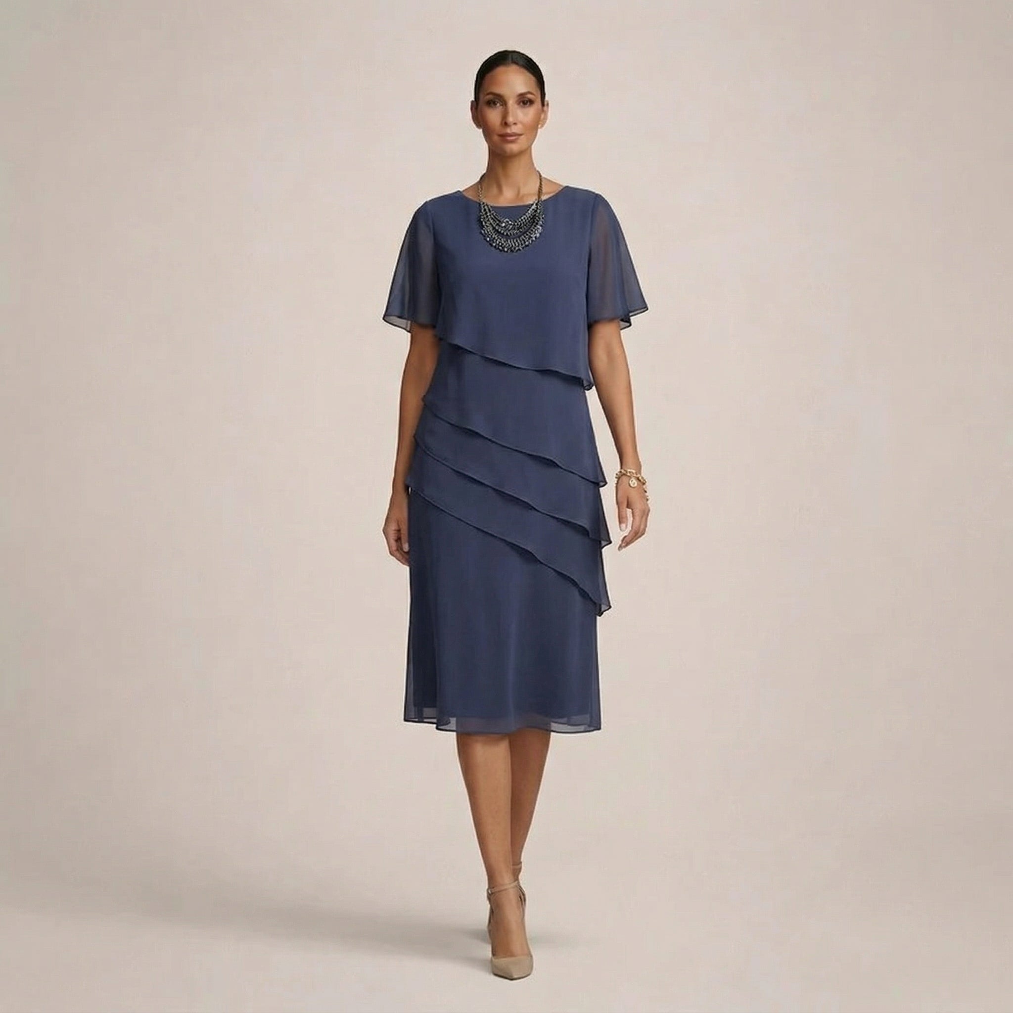 MARA | Elegant Ruffle Dress with Flattering Comfort