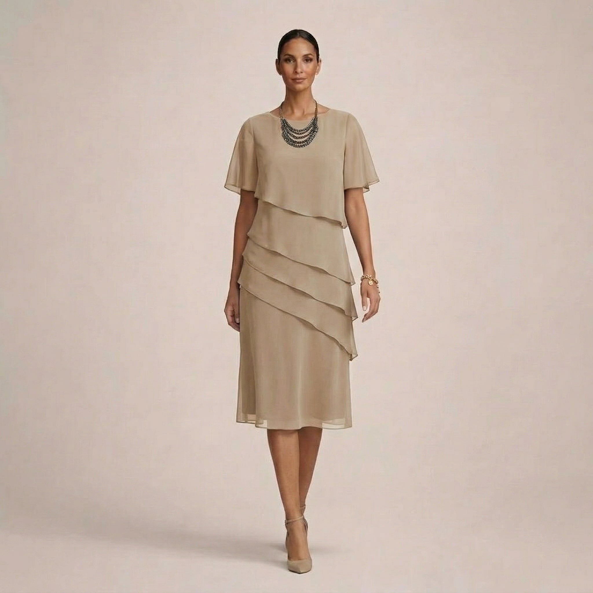 MARA | Elegant Ruffle Dress with Flattering Comfort