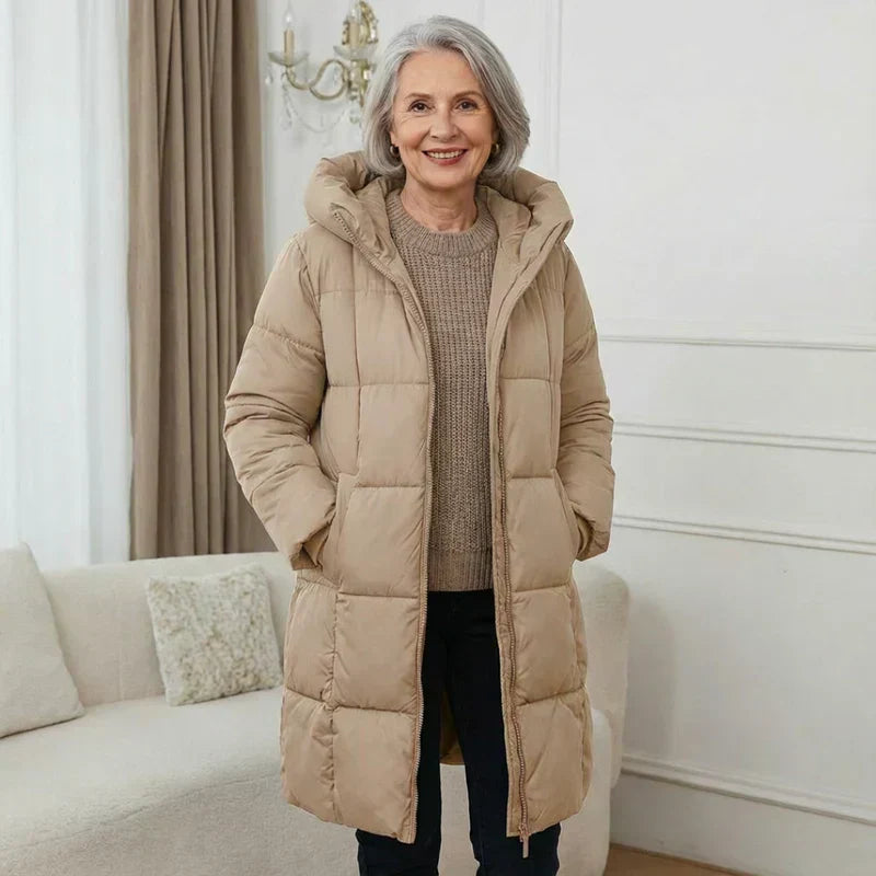 SANNE™ | Long Quilted Winter Coat with Warm Comfort and Timeless Style