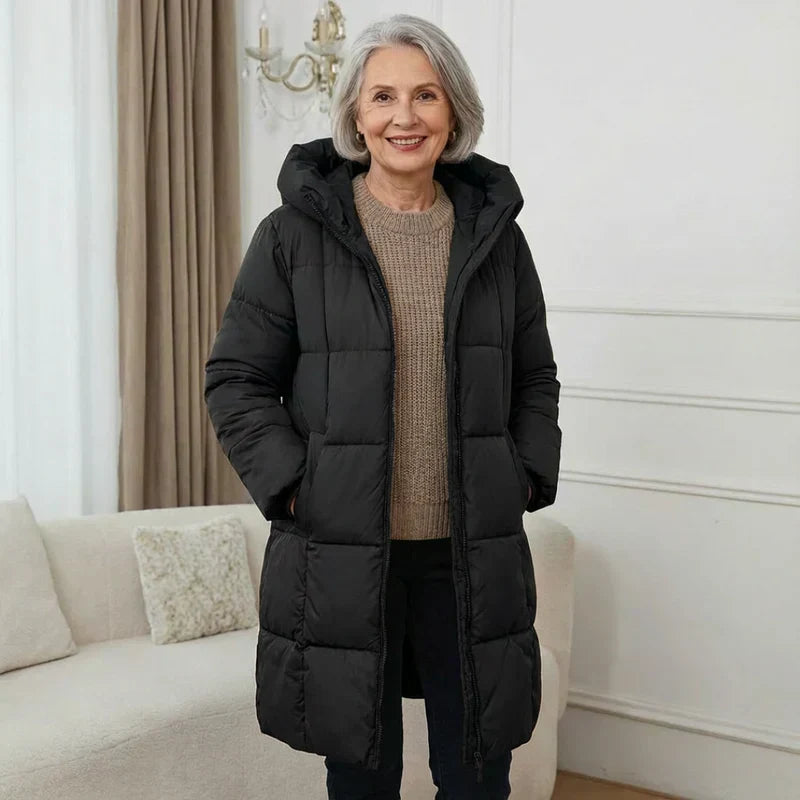SANNE™ | Long Quilted Winter Coat with Warm Comfort and Timeless Style