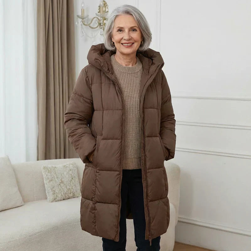 SANNE™ | Long Quilted Winter Coat with Warm Comfort and Timeless Style