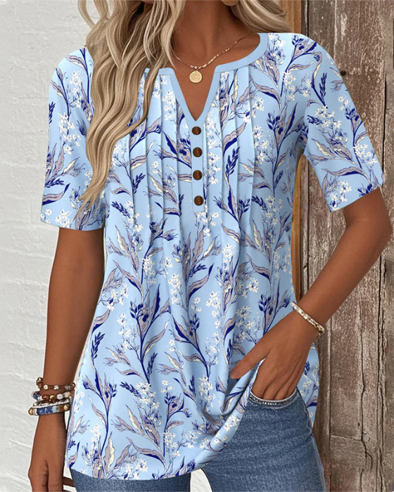 Tanya™ | Floral V-Neck Blouse