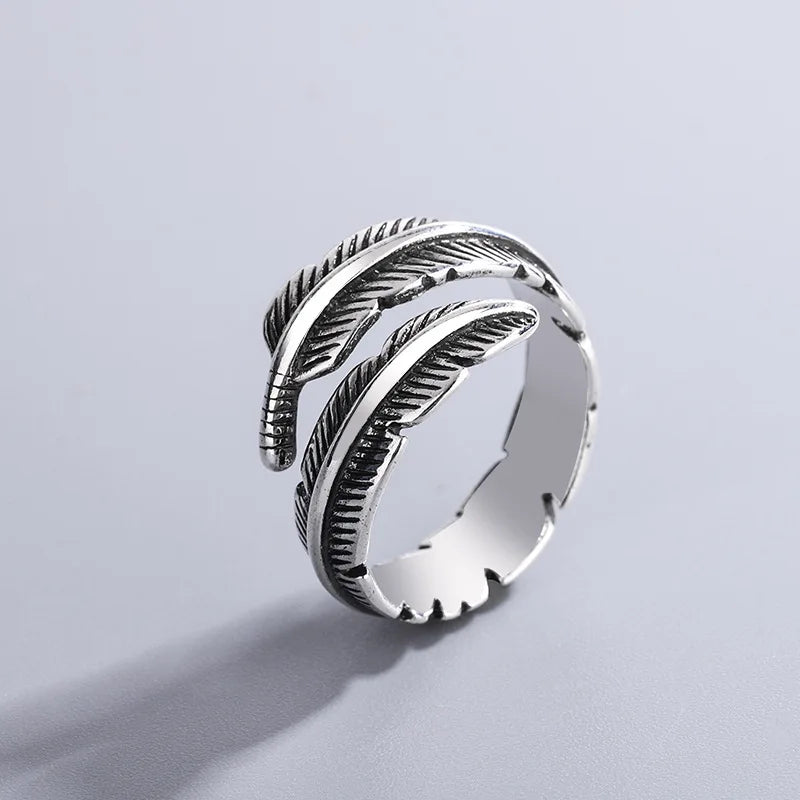Feather of an Angel - Adjustable Memorial Ring