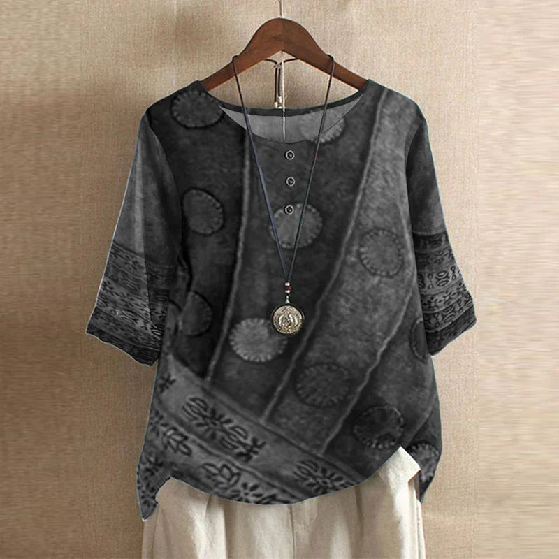 Dakota™ | Retro Printed Blouse