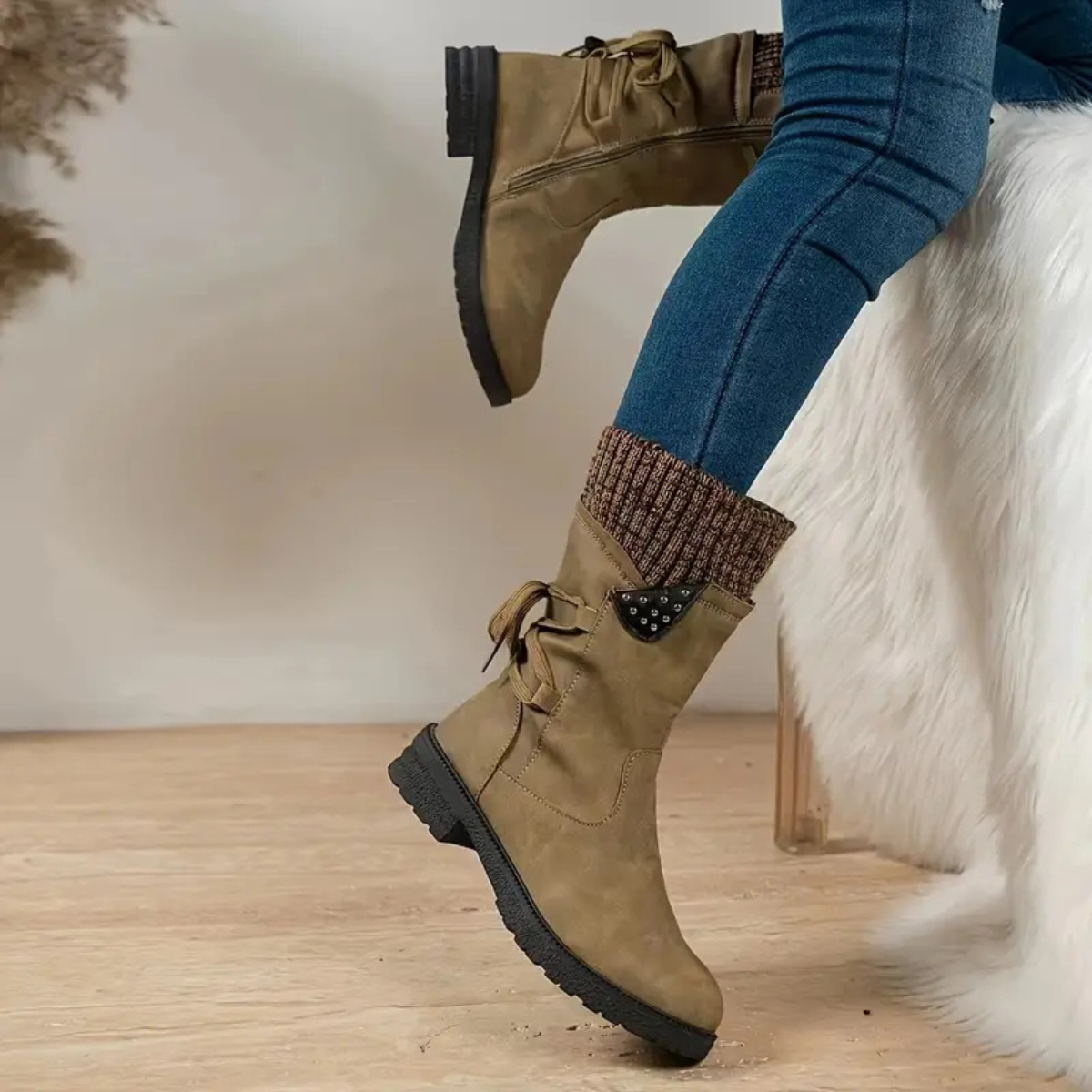 Rutschfeste und Bequeme Winterstiefel Ladivania™