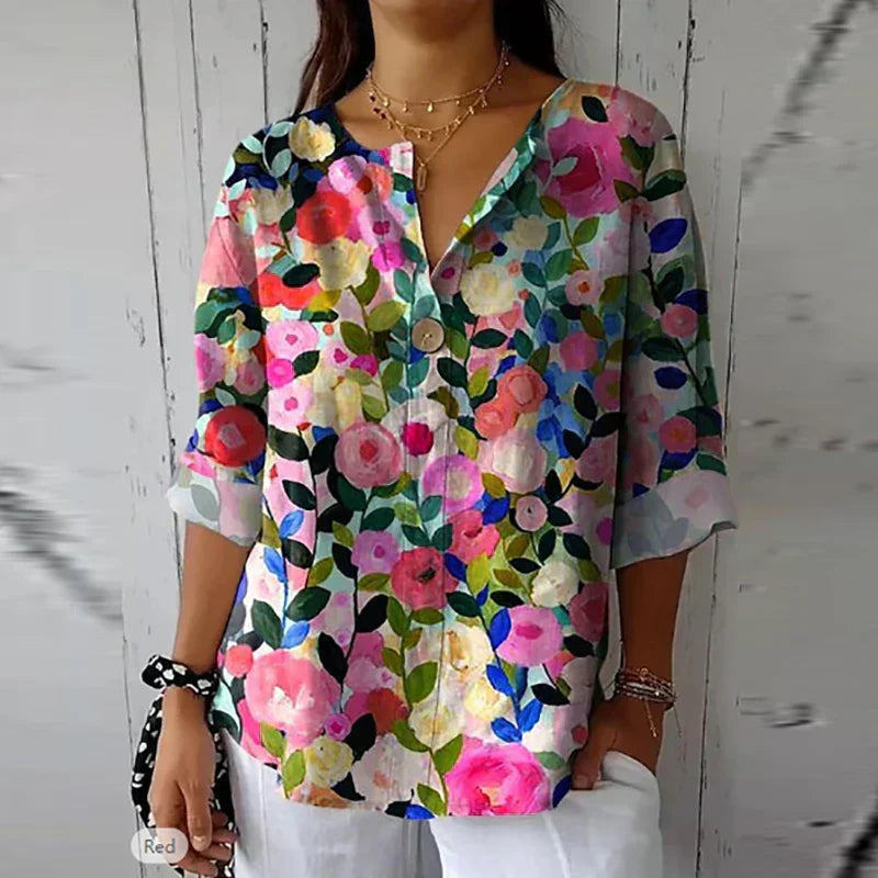Sophie™ | Fluid Floral Blouse