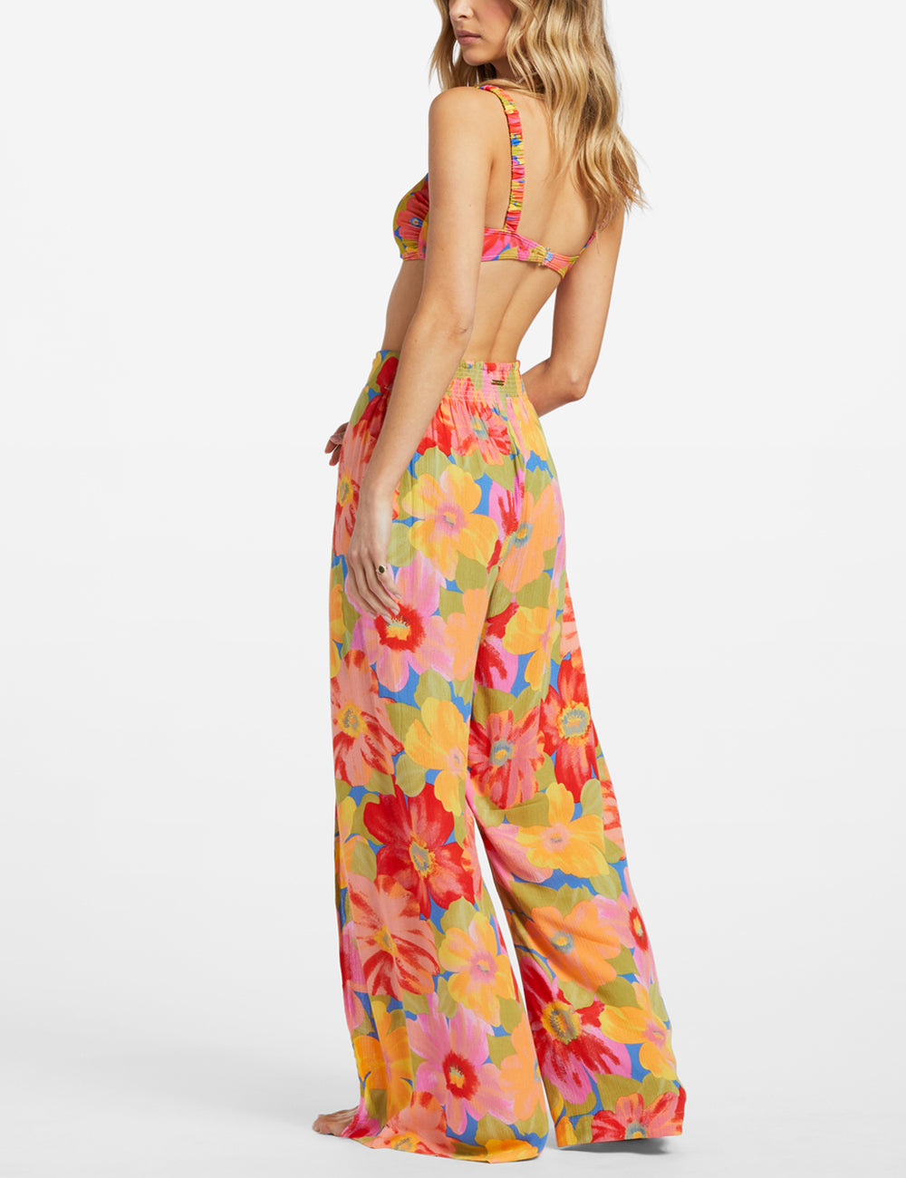 Blumenmuster-Hose mit Schlitzdetails™