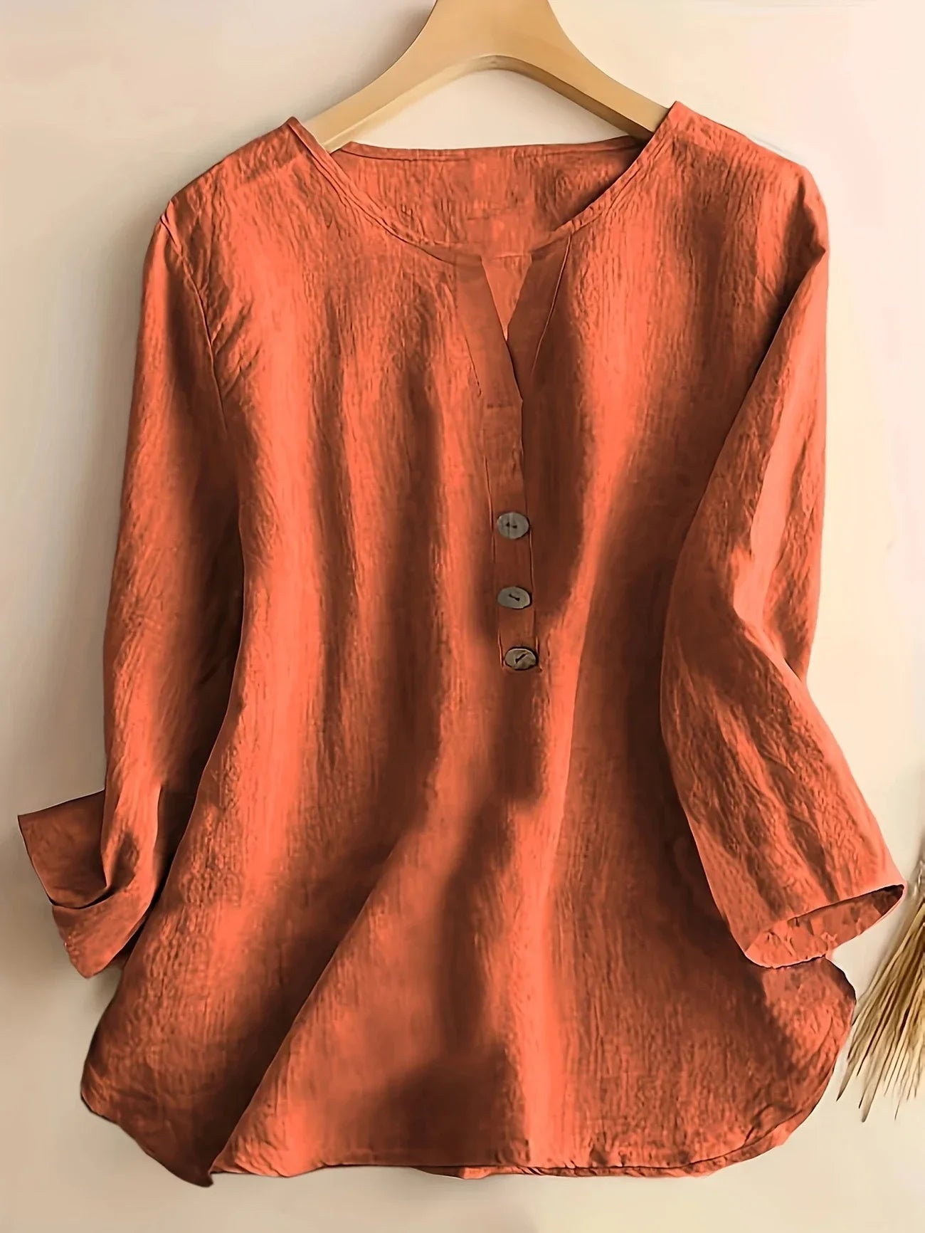 Solenya™ | Cotton-Linen Blouse