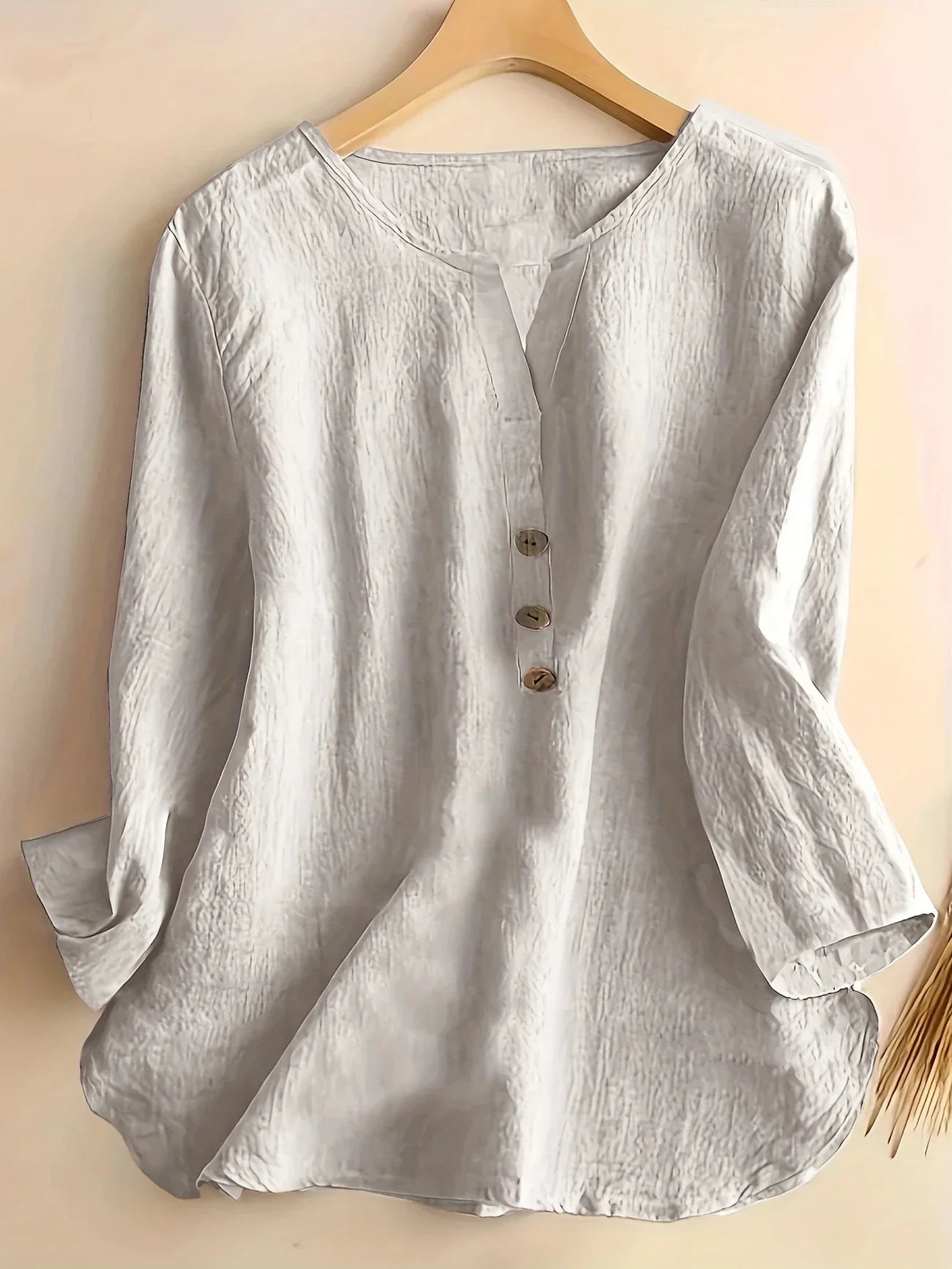 Solenya™ | Cotton-Linen Blouse