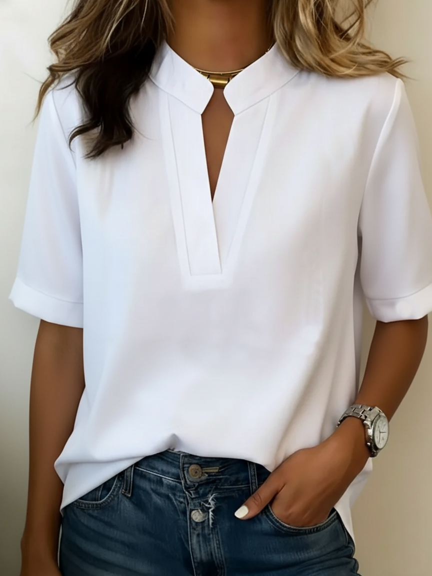 IVY | Elegant V-Neck Blouse Effortless Chic Work & Leisure